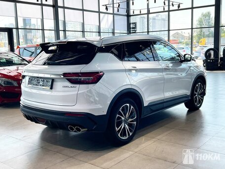 Geely, Coolray, 1500, 177, бензин, внедорожник, робот, передний привод, среднее состояние, левый, белый, 1 440 000 ₽